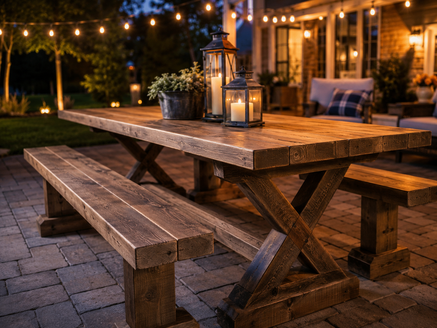 Farmhouse Patio Table
