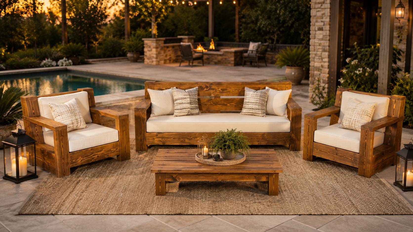 Signature Outdoor Lounge Set Collection
