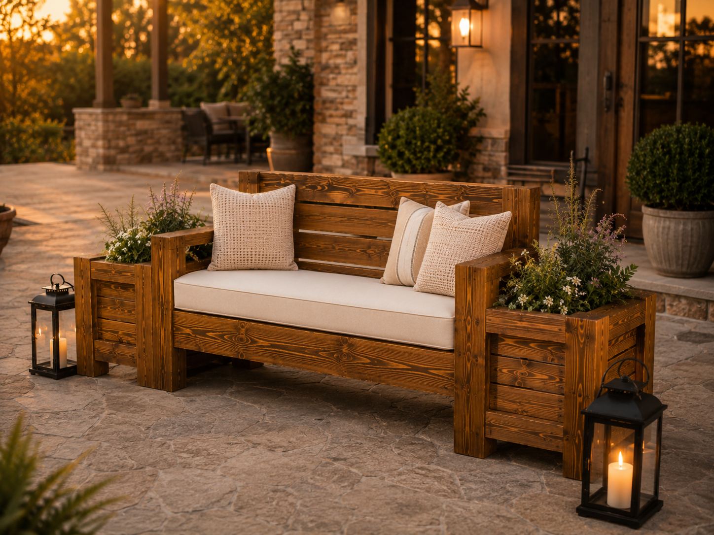 Planter Bench Combo